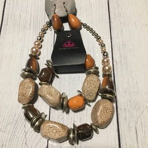 Paparazzi Fall Necklace and Bracelet Set